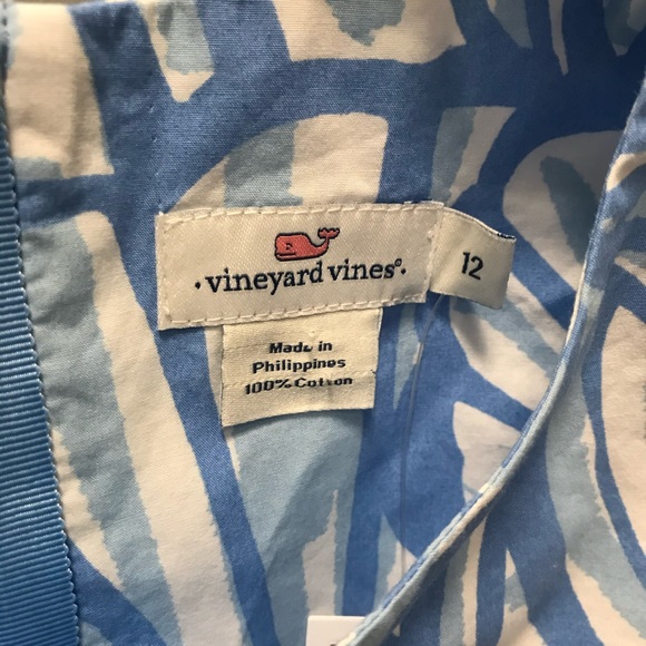 NWT Vineyard Vines Girls Shell Shift Dress - Picture 2 of 5